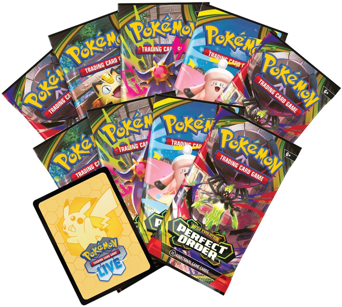 Pokemon TCG Mega Evolution Perfect Order Booster – (10 kaarten per pakje)