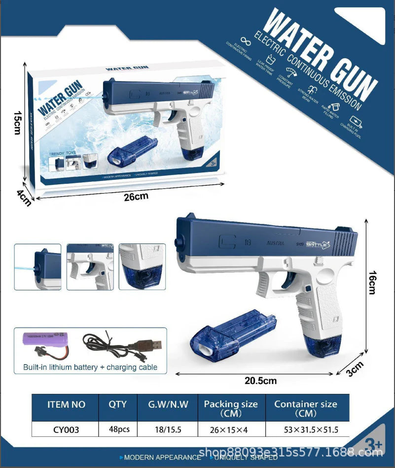elektrische waterpistool automatisch oplaadbaar USB.